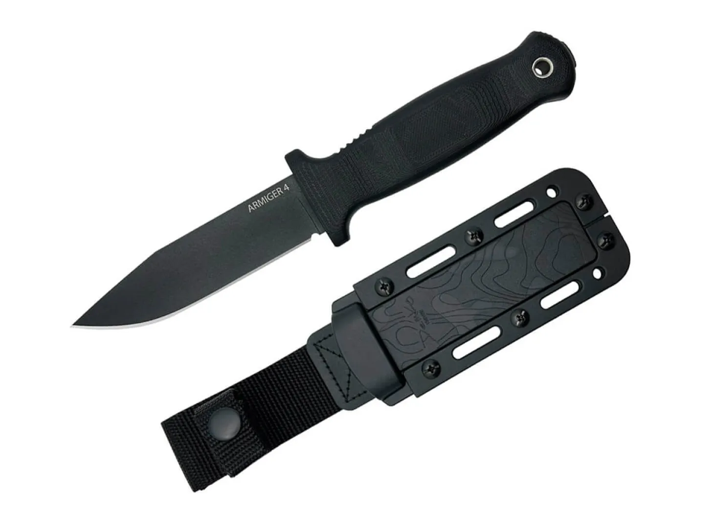 Armiger 4 Clip Point 80CRV2 TPR Black