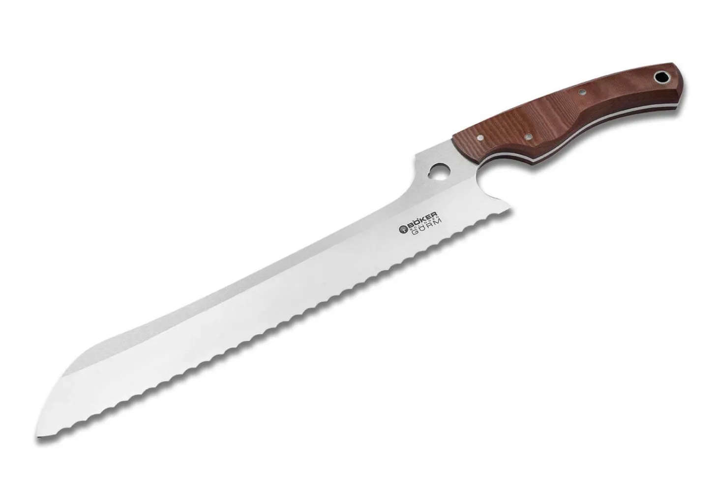 Brotmesser Micarta Braun