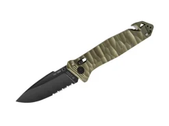 C.A.C. S200 G10 Textured Kaki Serrated