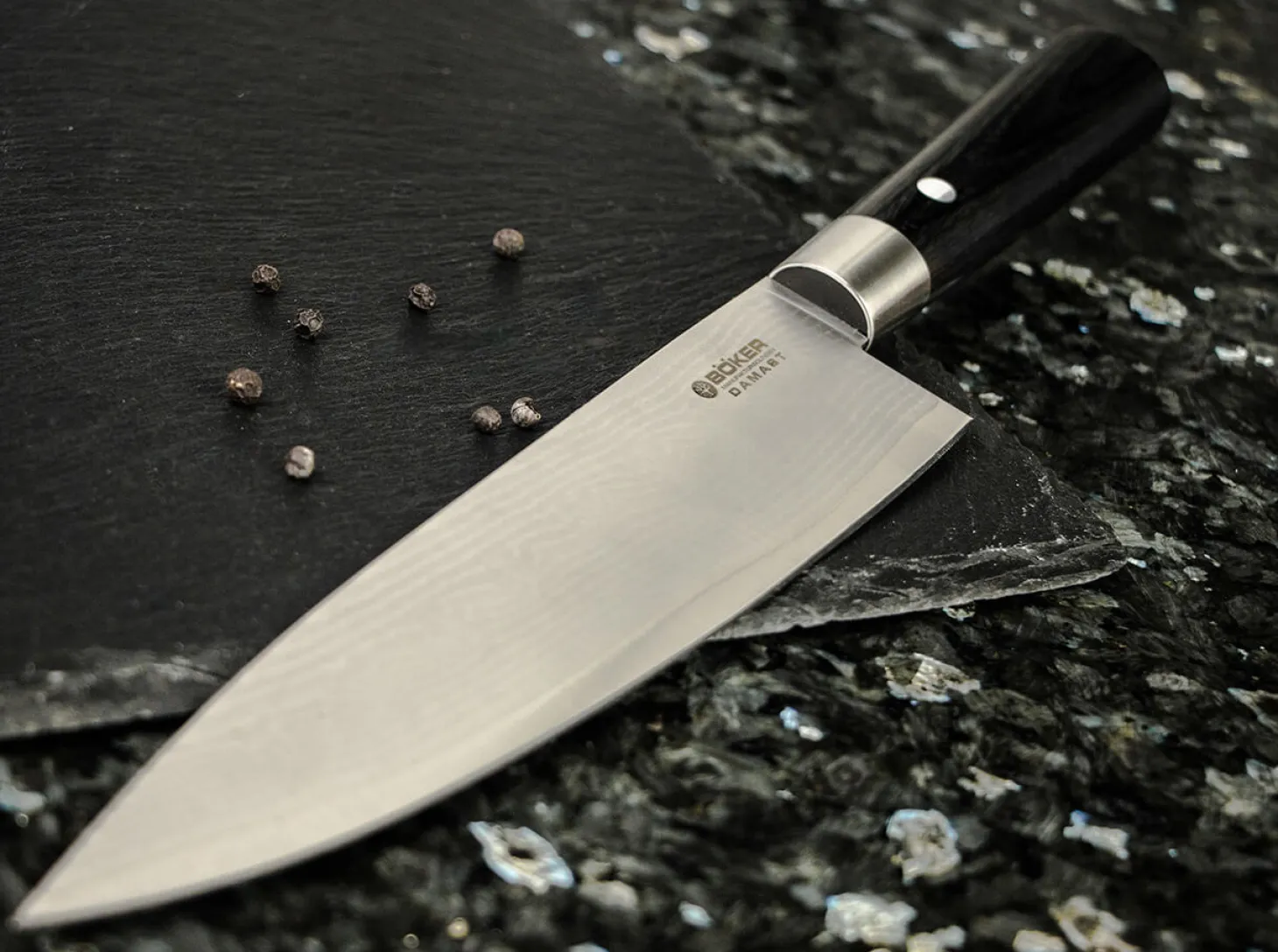 Damast Black Chefmesser Groß
