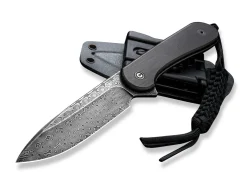 Fixed Blade Elementum Ebony Damascus