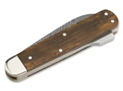 Jagdmesser Mono Damast Maserbirke Braun