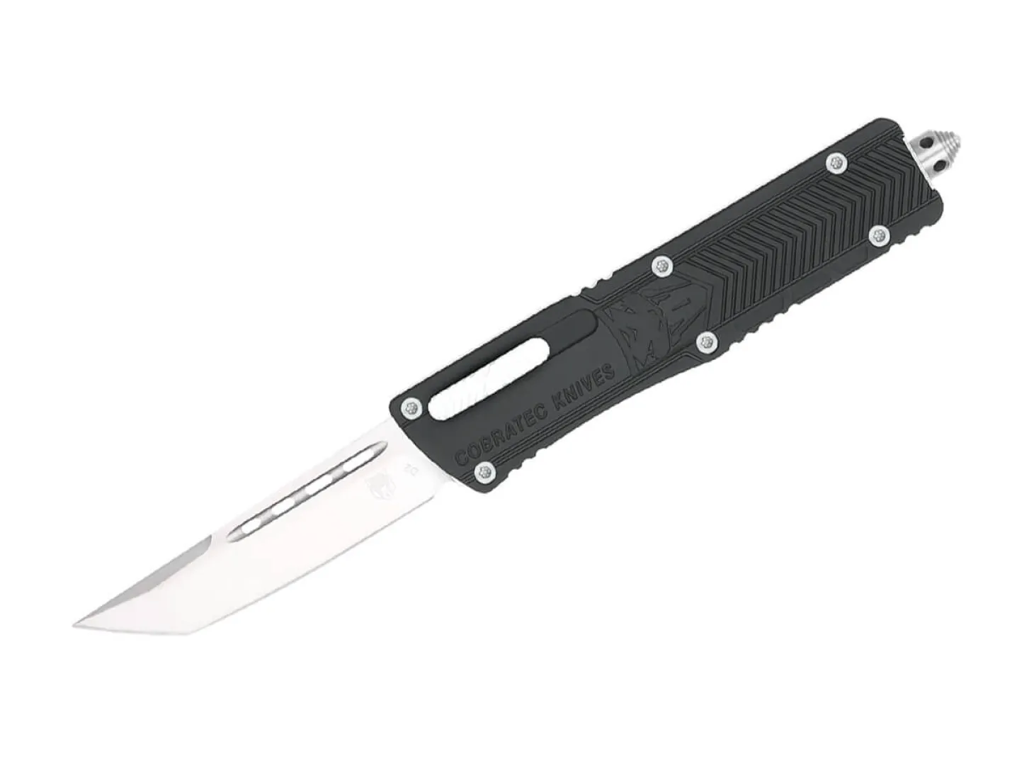 Large Sidewinder OTF Black Tanto Not Serrated
