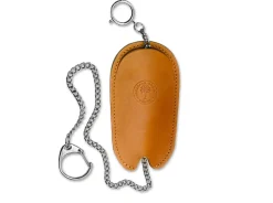 Leder-Etui mit Kette