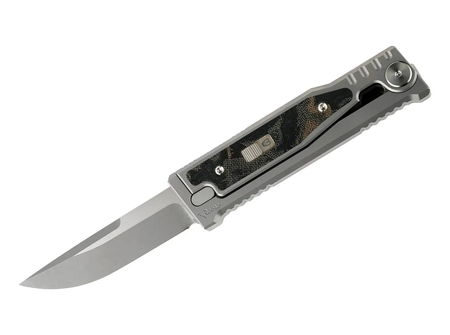 MINI-EXO Burl Linen Micarta Drop Point