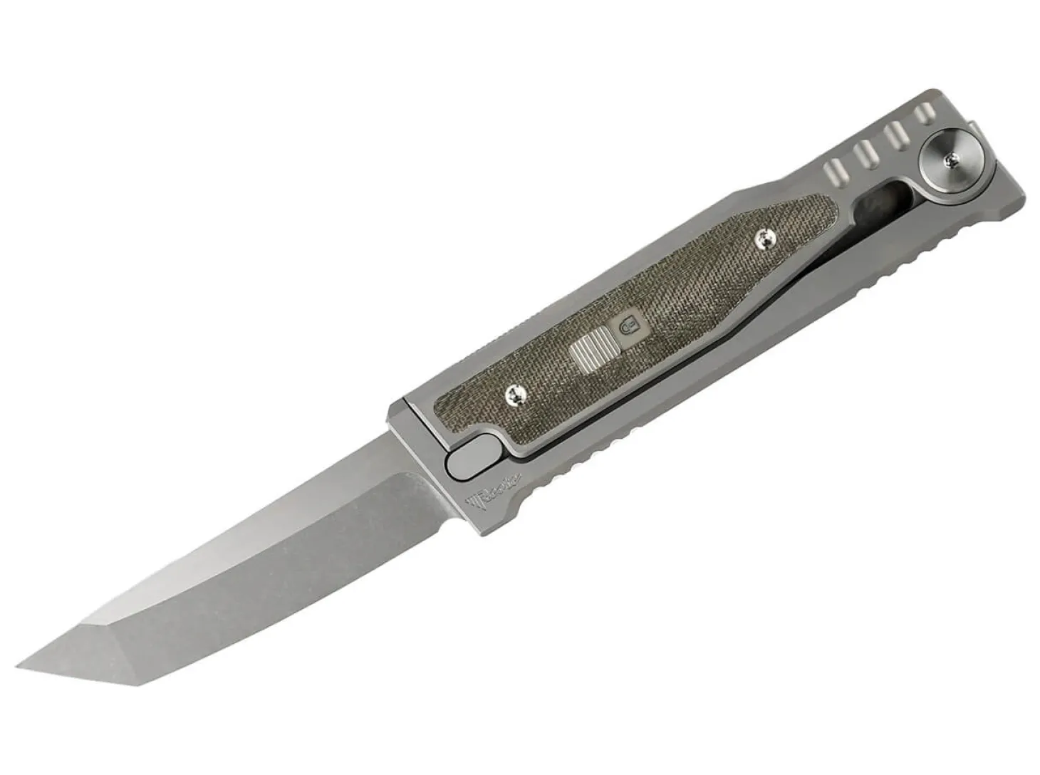 MINI-EXO Green Micarta Tanto