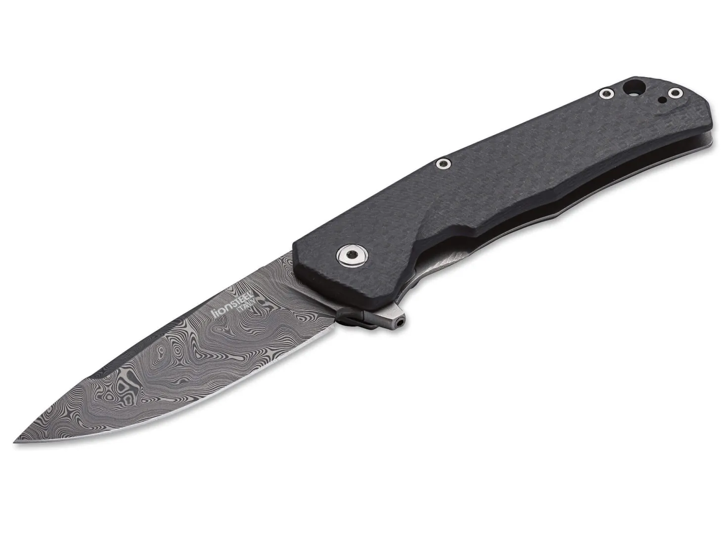 T.R.E. Damascus Raindrop Carbon