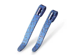 Two Flamed Titanium Clips T002B