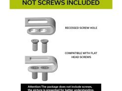 Two Flamed Titanium Clips T002B
