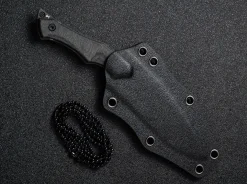 Vaquita II Micarta Black Damascus